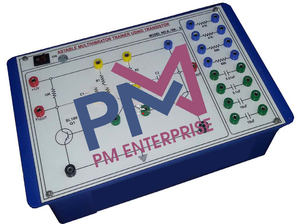 PM-P046A ASTABLE MULTIVIBRATOR TRAINER (USING TRANSISTOR)