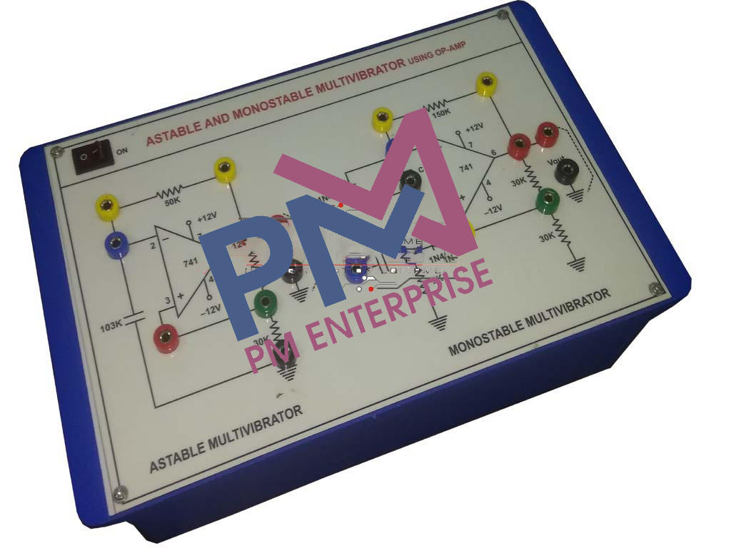 PM-P146 ASTABLE AND MONOSTABLE MULTIVIBRATOR TRAINER (741 IC)