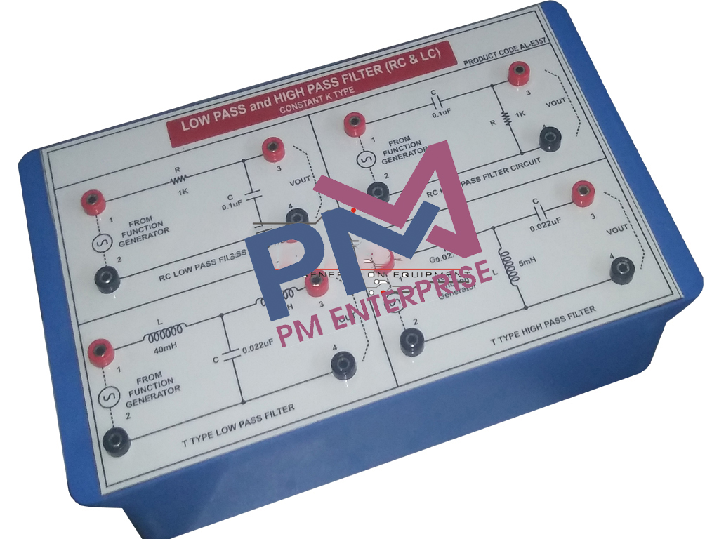 PM-P357 LOW PASS AND HIGH PASS FILTER TRAINER (CONSTANT K TYPE)