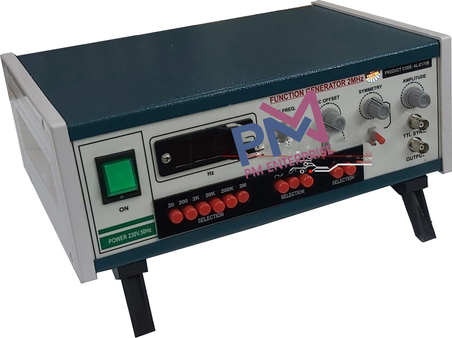 PM-P170B AUDIO FREQUENCY FUNCTION GENERATOR 0-2MHz
