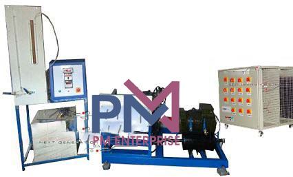 PM-P1002 MULTI CYLINDER 4 STROKE WATER COOLED DIESEL ENGINE TEST RIGWITH ROPE BRAKE DYNAMOMETER